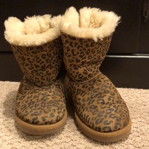 UGG leopard design boots - kids size 11